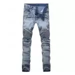 balmain jeans stretch distressed skinny hole